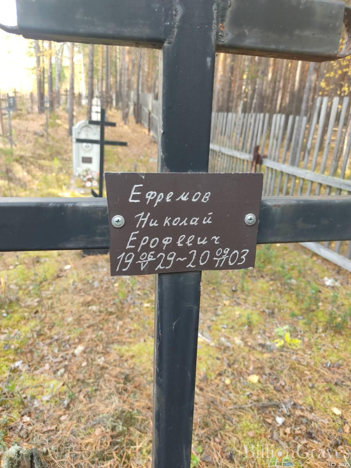 Ефремов Николай Ерофеевич