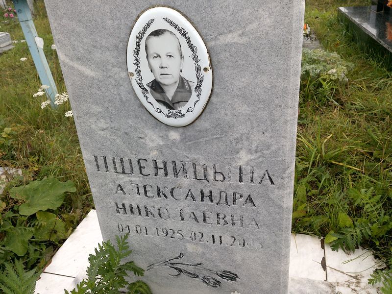 Александра Пшеницына Николаевна