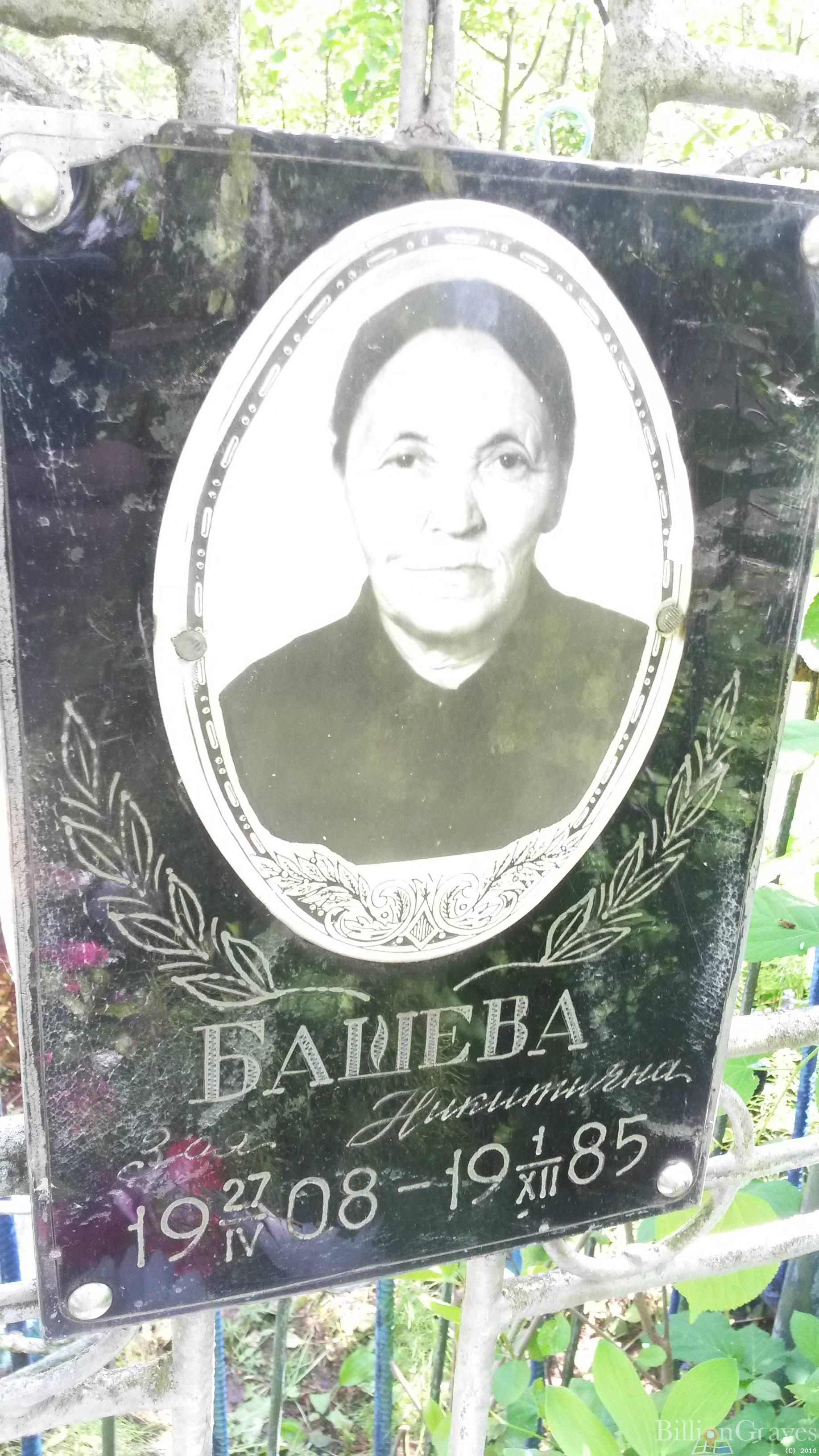Башева Зоя Никитична