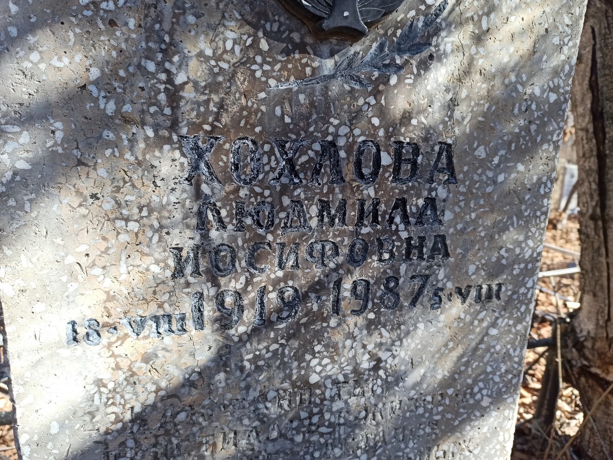 Хохлова Людмила Иосифовна
