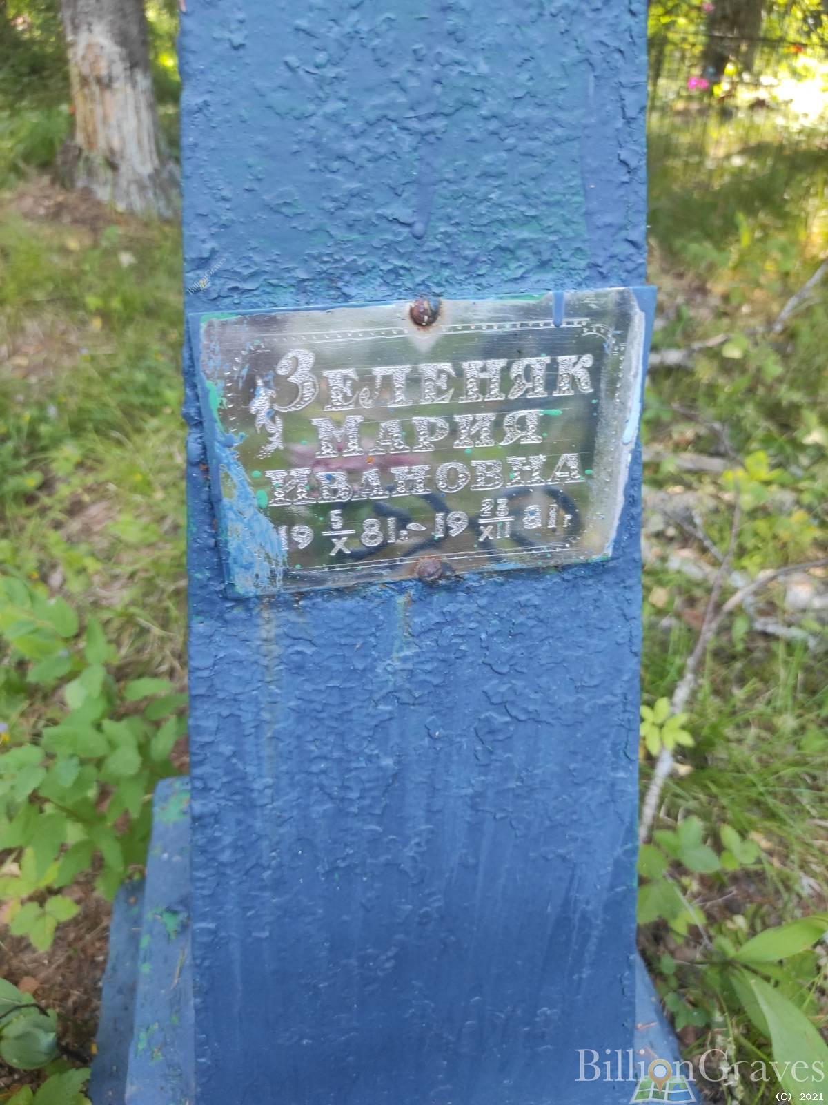 Зеленяк Мария Ивановна