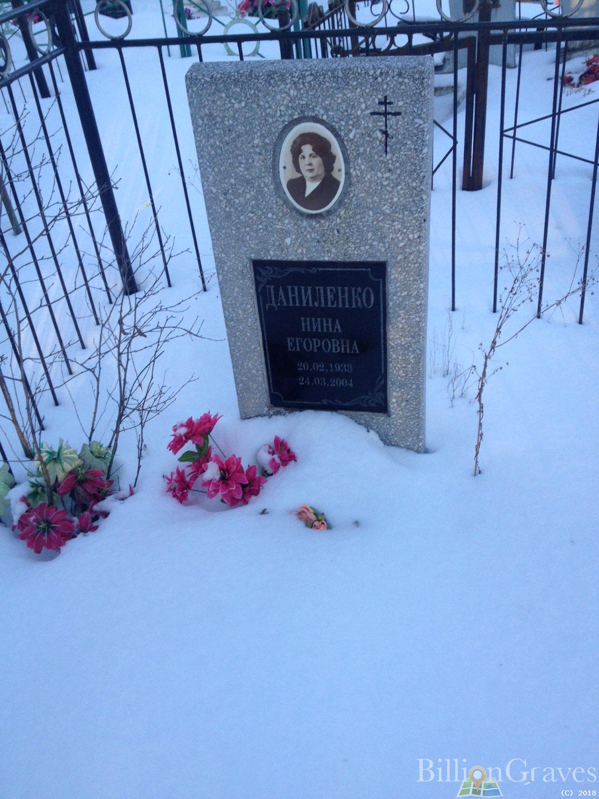 Даниленко Нина Егоровна