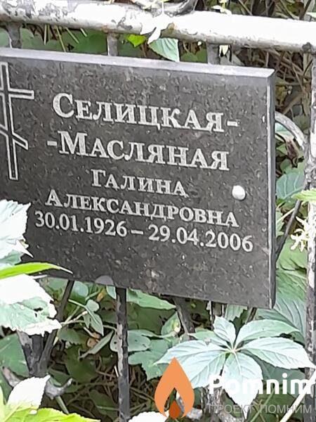 Селицкаямасляная Галина Александровна