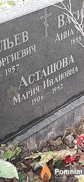 Асташова Мария Ивановна