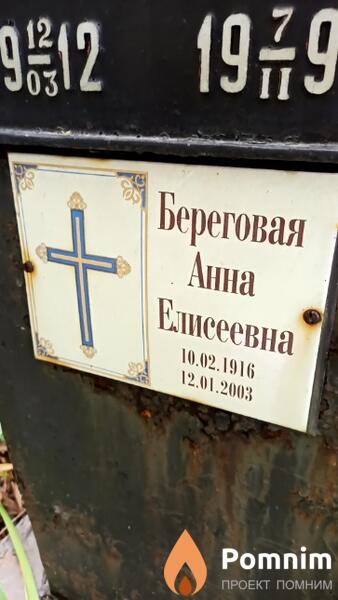 Береговая Анна Елисеевна