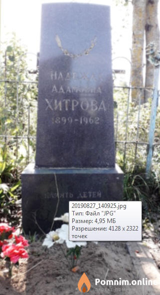 Хитрова Надежда Адамовна