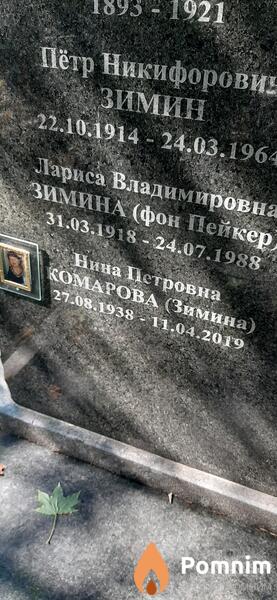 Комаровазимина Нина Петровна