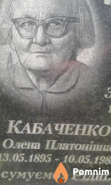 Кабаченко Олена Платонівна