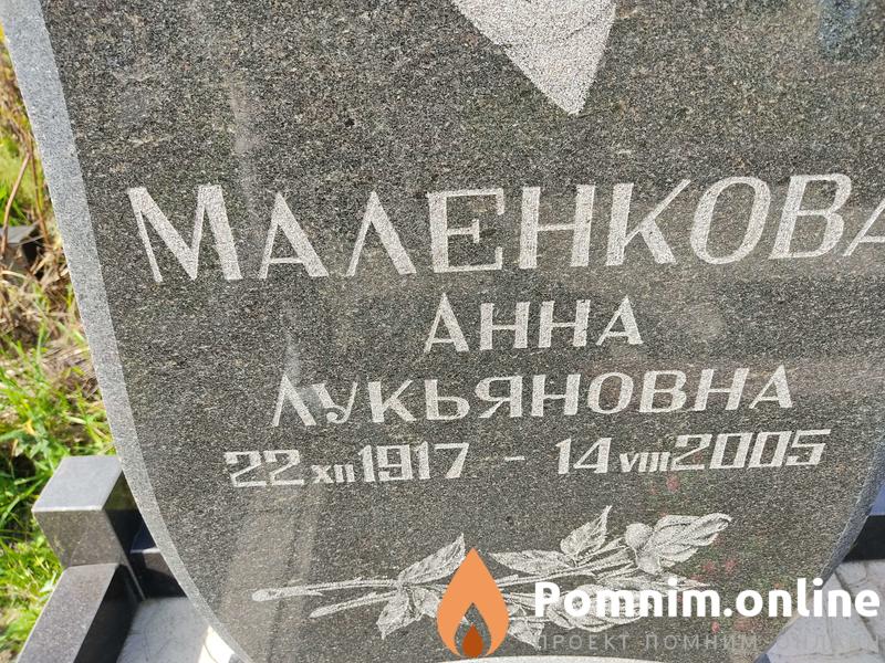 Маленкова Анна Лукьяновна