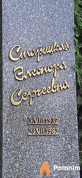 Старицкая Элеонора Сергеевна