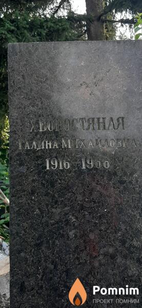 Хаоростяная Галина Михайлова