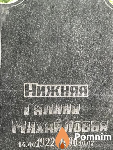 Нижняя Галина Михайловна