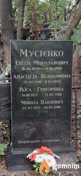Мусиенко Анастасия Евдокимовна
