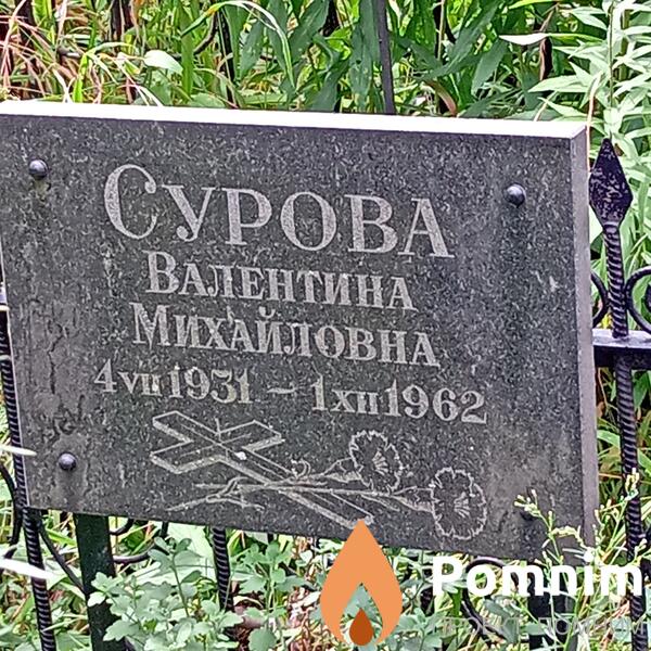 Сурова Валентина Михайловна