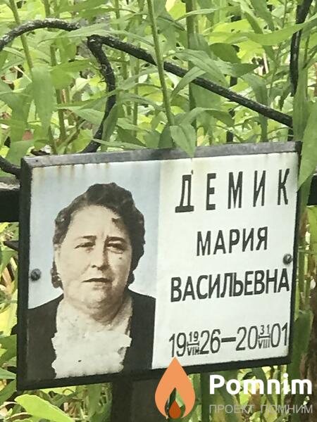 Демик Мария Васильевна