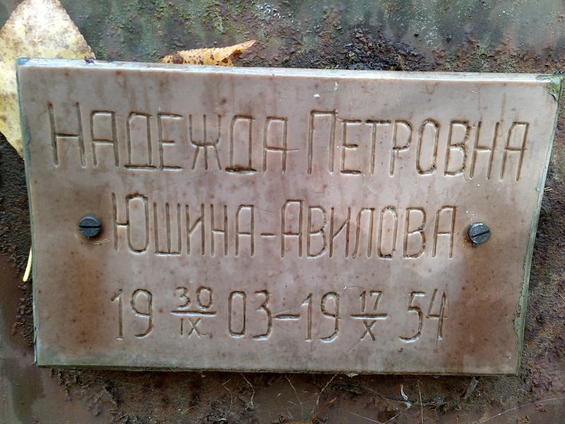Юшина-авилова Надежда Петровна