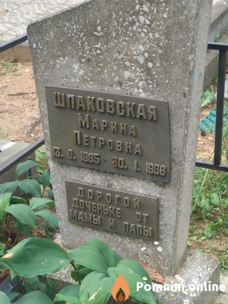 Шпаковкая Марина Петровна
