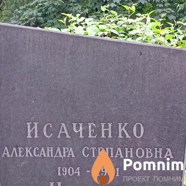Исаченко Александра Степановна