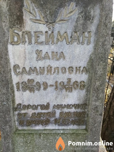 Блейман Хана Самуйловна
