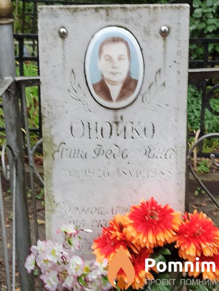 Онойко Анна Федоровна