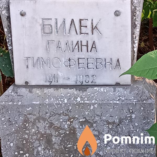Билек Галина Тимофеевна