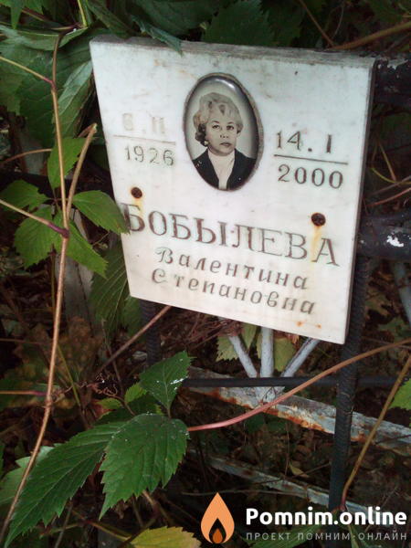 Бобылева Валентина Степановна