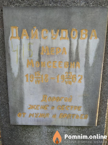 Дайсудова Мера Моисеевна