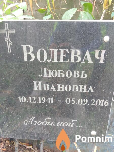 Волевач Любовь Ивановна