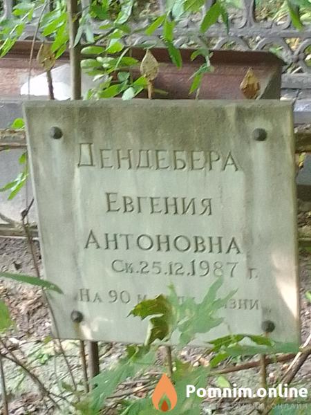 Дендебера Евгения Антоновна