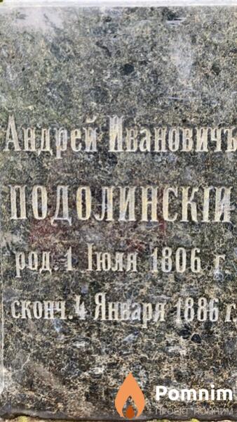 Подолинскій Андрей Ивановичъ