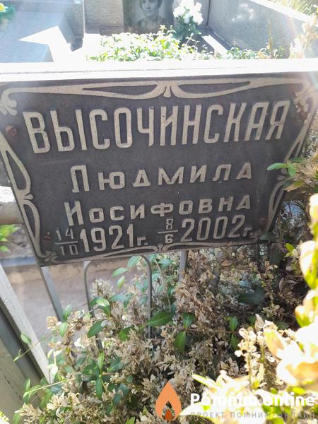 Высочинская Людмила Иосифовна