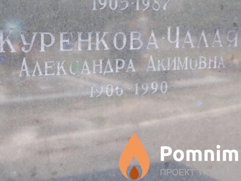 Куренковачалая Александра Акимовна