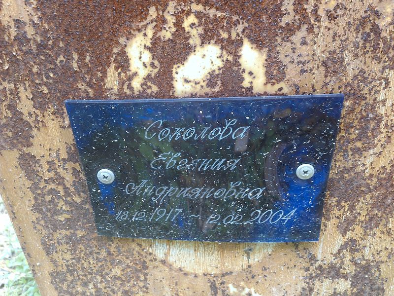 Соколова Евгения Андрияновна