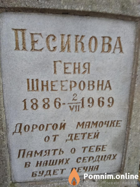 Песикова Геня Шнееровна