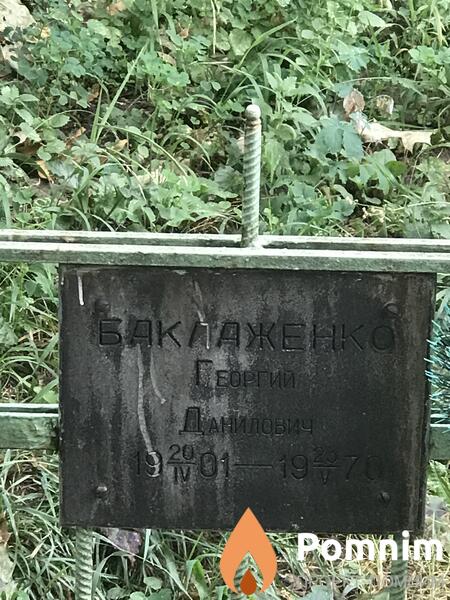 Баклажено Георгий Данилович