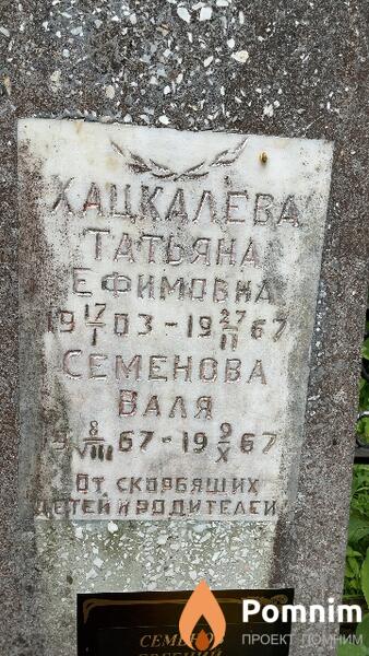 Хацкалева Татьяная Ефимовна