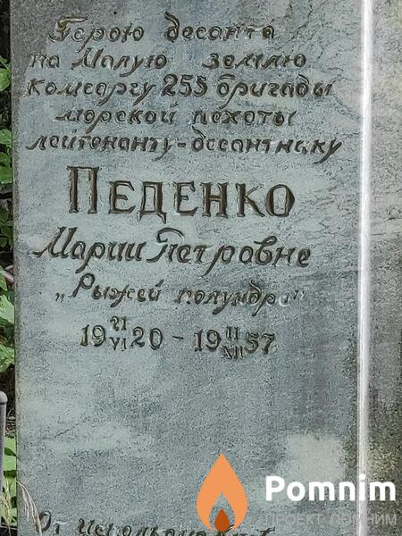 Педенко Мария Петровна