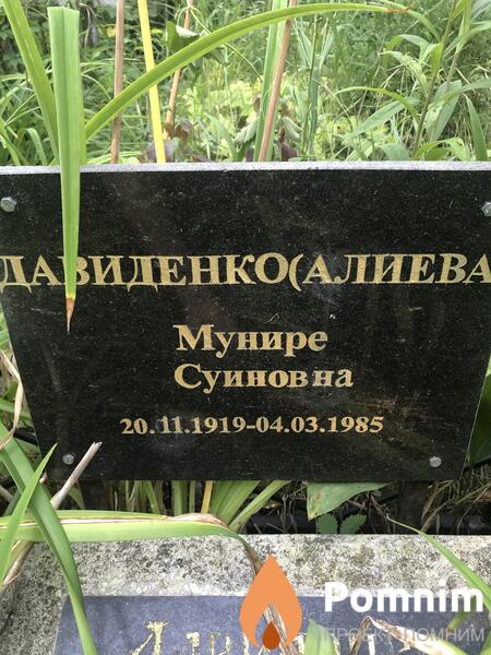 Давиденкоалиеве Мунире Суиновна