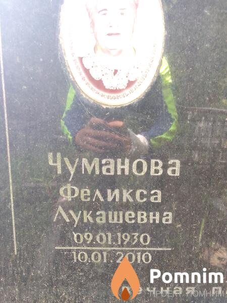 Чуманова Феликса Лукашевна