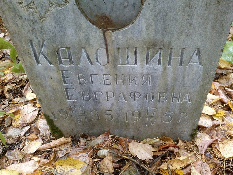 Калошина Евгения Евграфовна