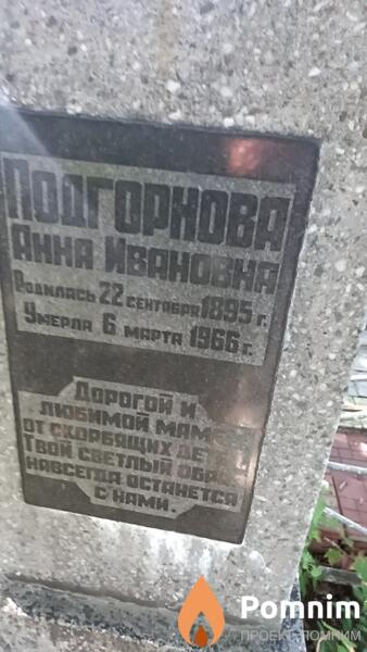 Подгорнова Анна Ивановна
