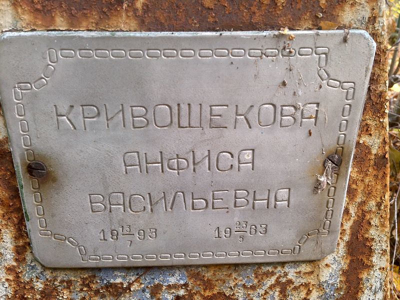 Анфиса Кривощекова Васильевна