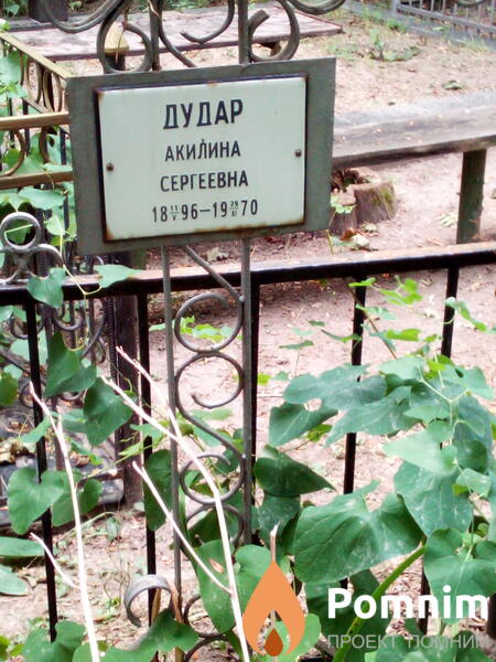 Дудар Акилина Сергеевна