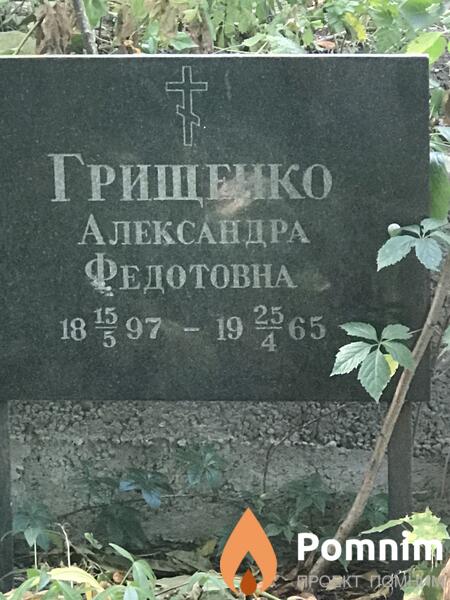 Грищенко Александра Федотовна