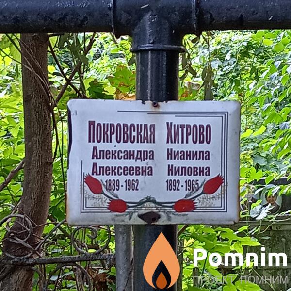 Хитрово Нианила Ниловна