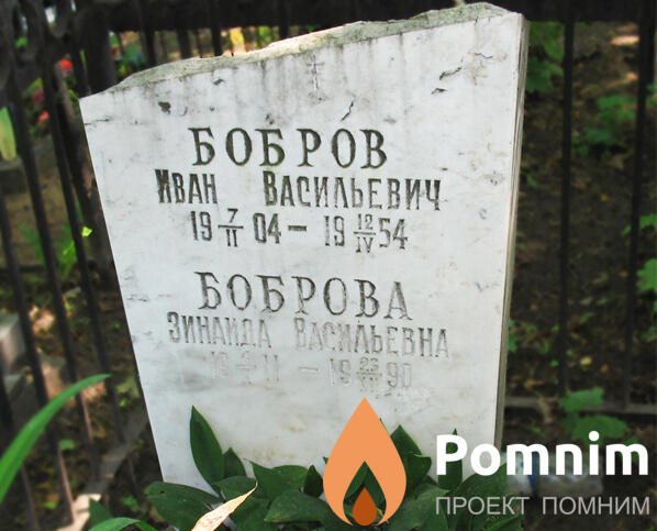 Боброва Зинаида Васильевна