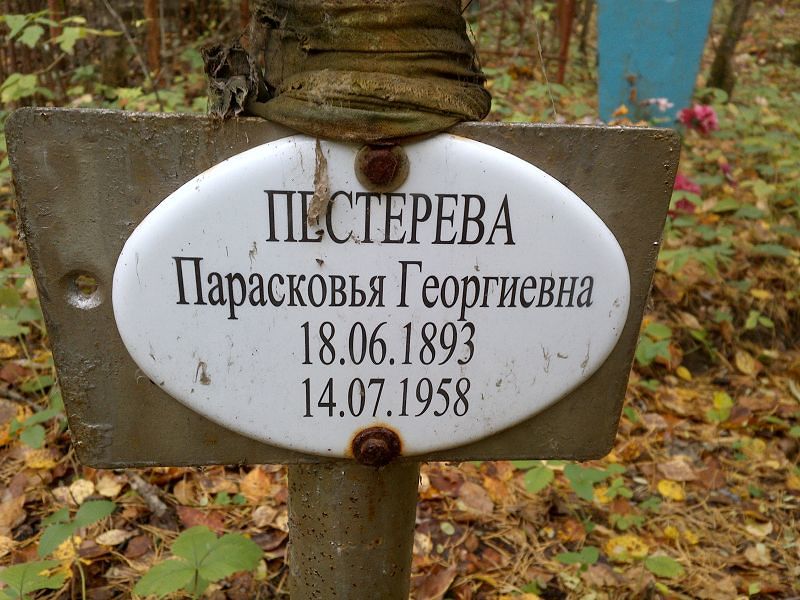 Парасковья Пестерева Георгиевна