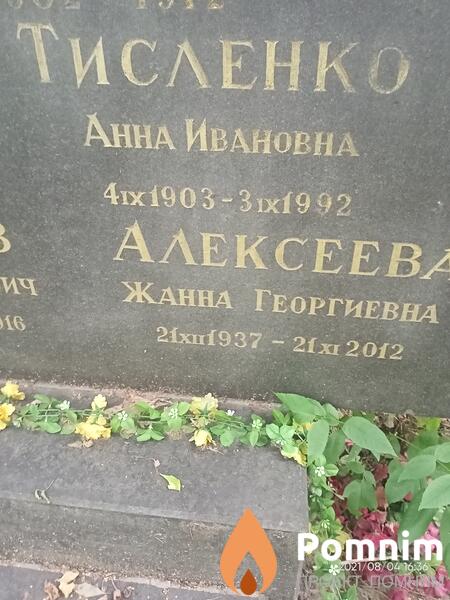 Тисленко Анна Ивановна