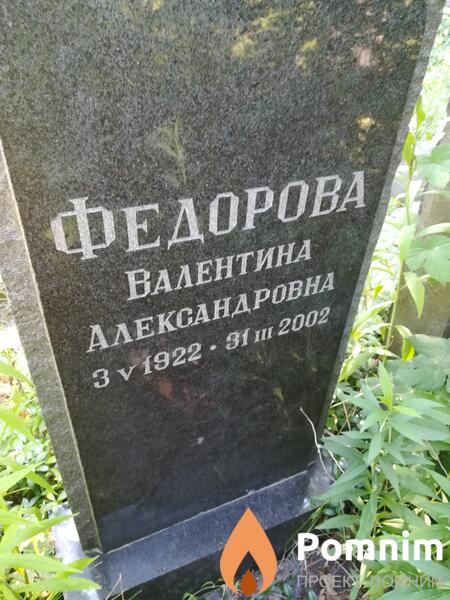 Федорова Валентина Александровна