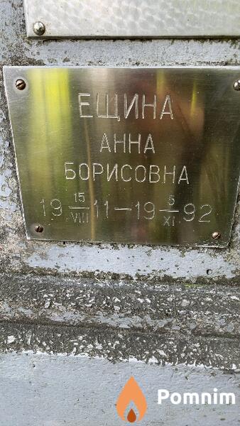 Ещина Анна Борисовна